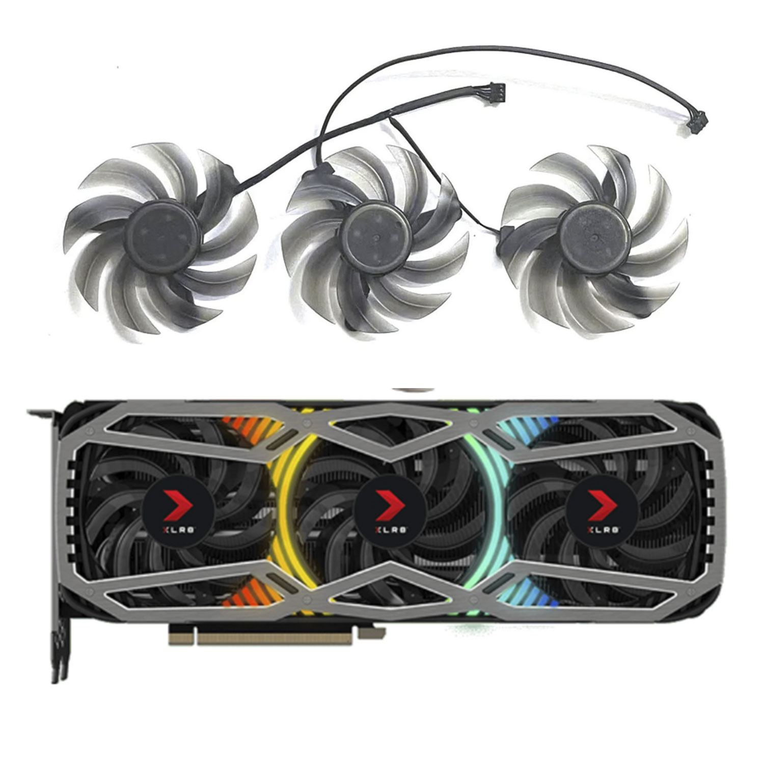 Rtx 3090 24Gb Graphics Card - 82MM FD8015U12D untuk PNY RTX 3070