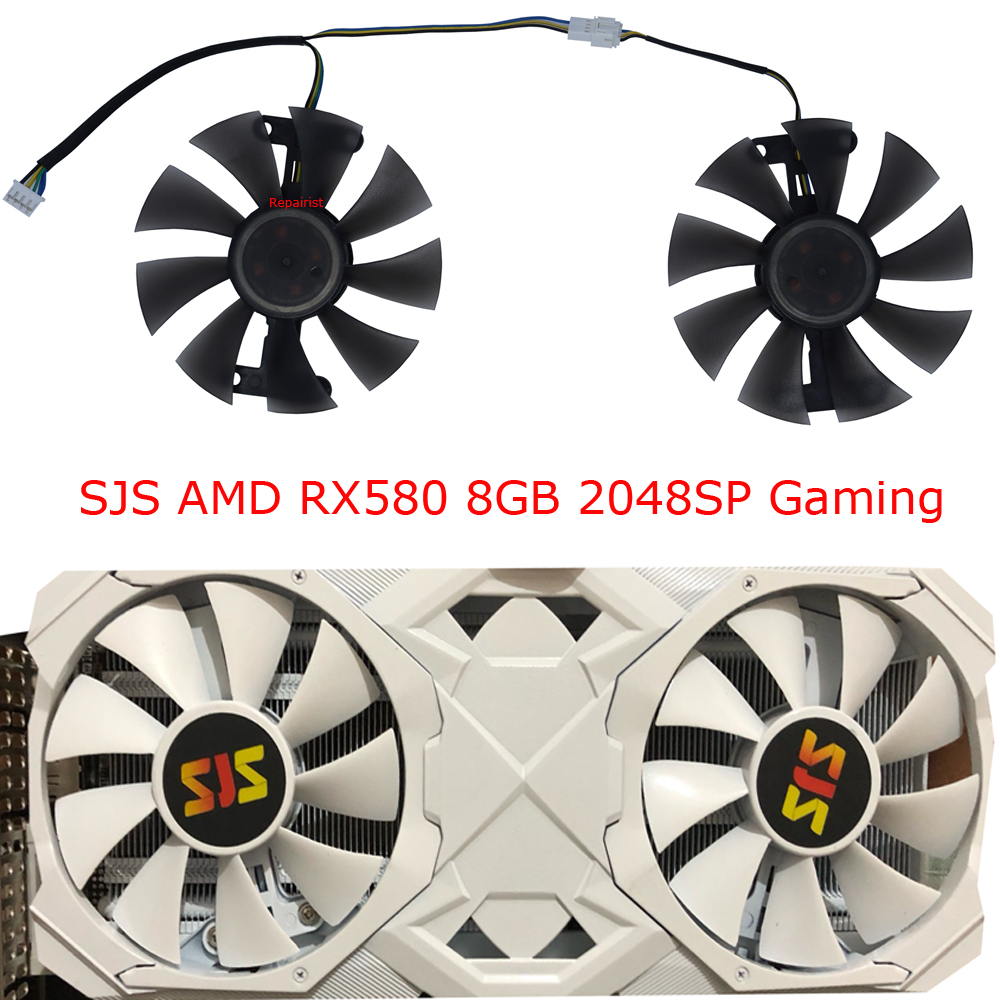 Rx 580 8Gb 2048Sp Gpu - Kipas kartu Video, pengganti FL8015 12VB,2