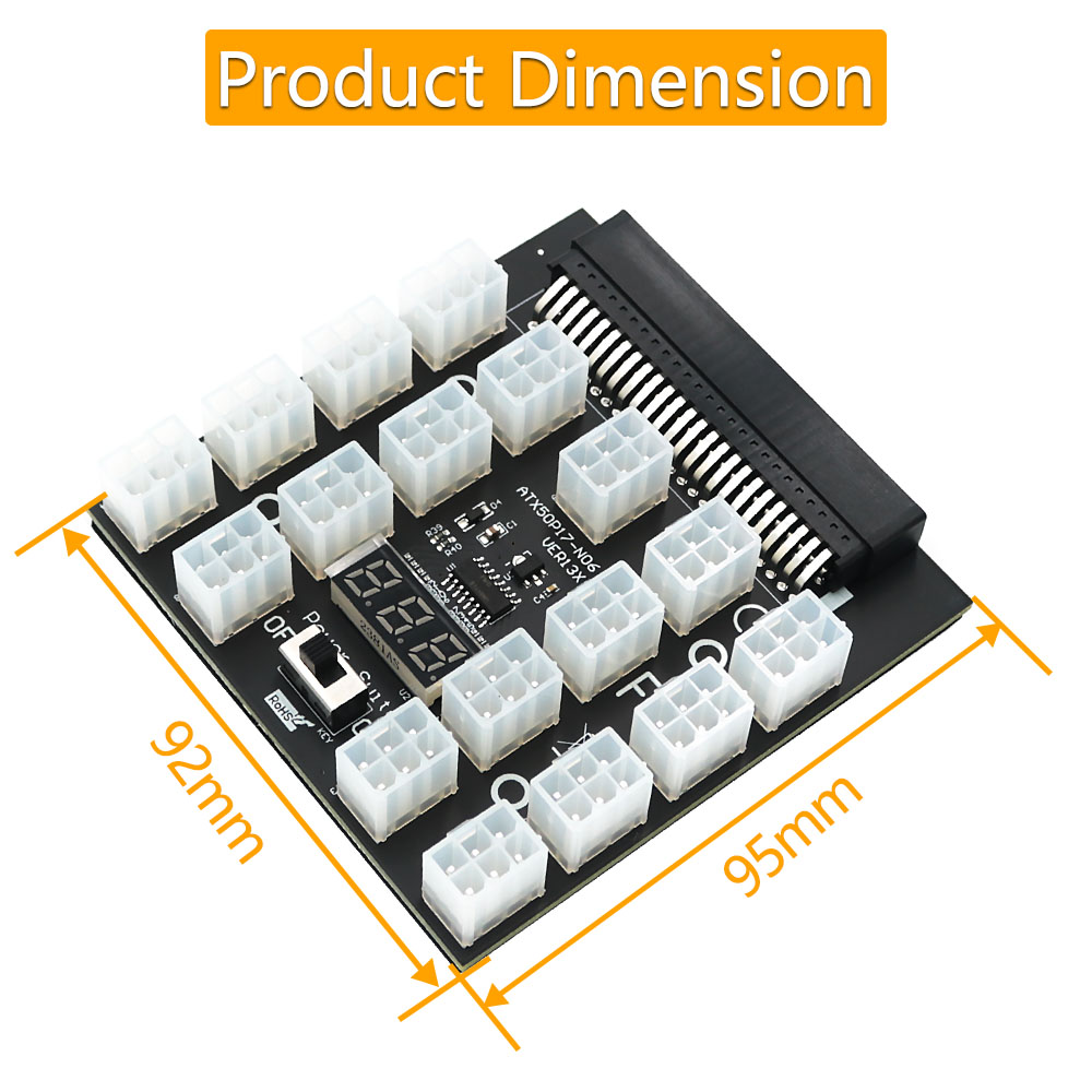 PCI-E 12V 50Pin untuk ATX 17 X - 2000W Atx Mining Power Supply ulasan dan harga