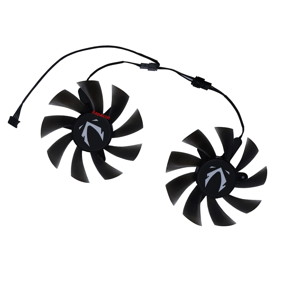 2 buah/set, kipas kartu grafis - Rx 580 8Gb 2048Sp Gpu ulasan dan harga