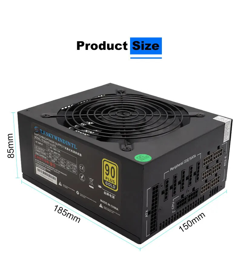 Catu Daya 2000W Gold ATX untuk - 2000W Atx Mining Power Supply ulasan dan harga